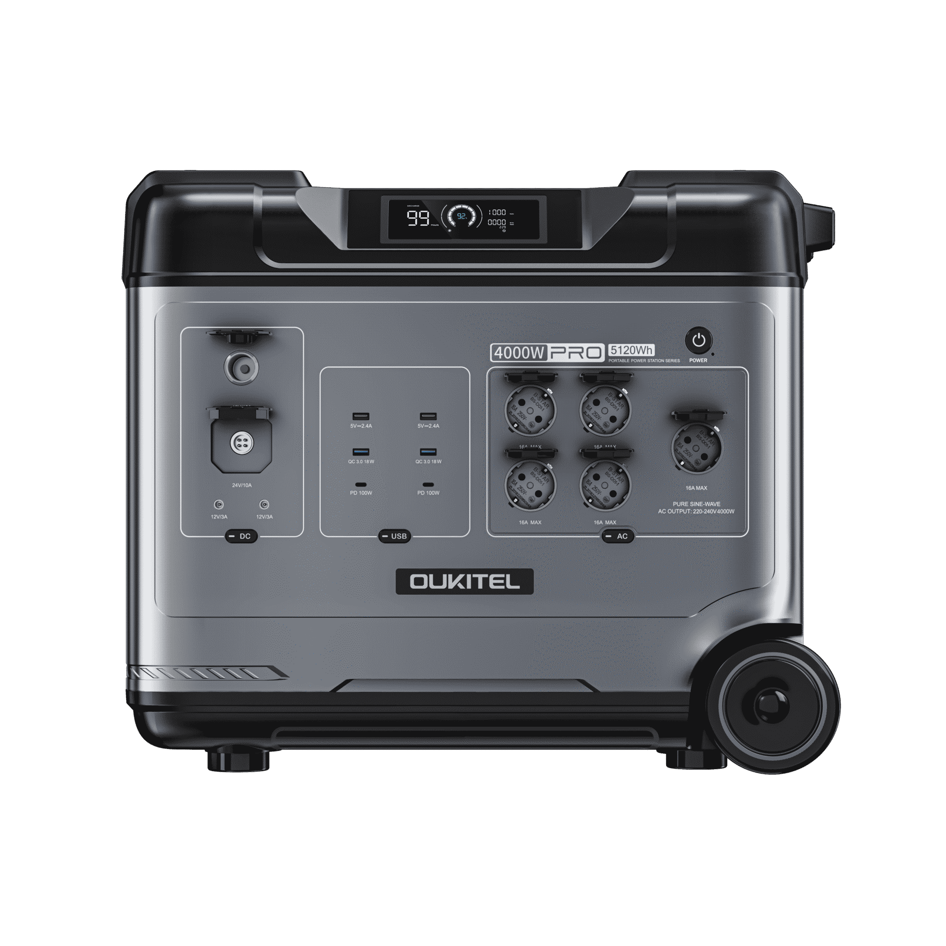 OUKITEL - P5000 Pro Kannettava virta-asema 4000W/5120Wh