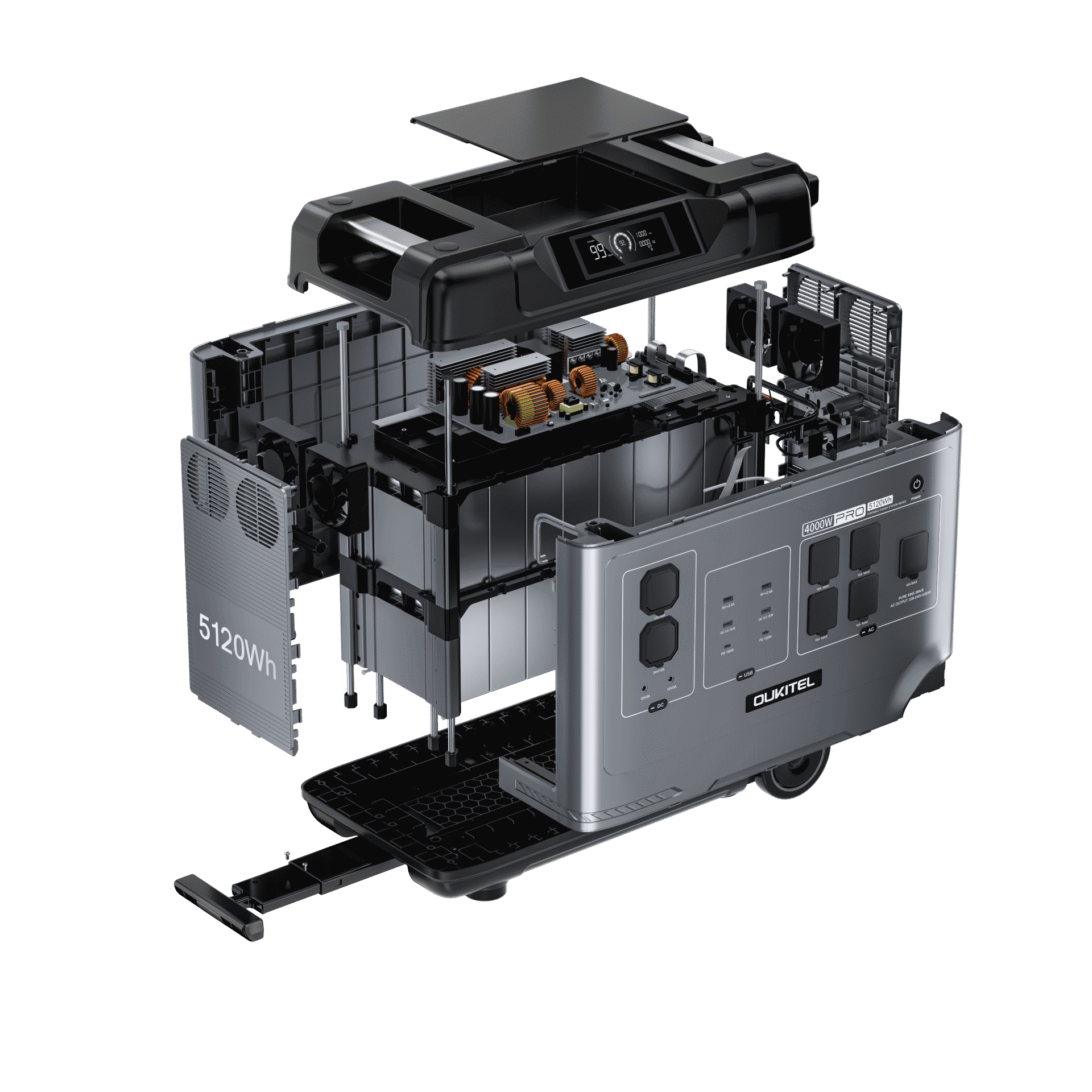 OUKITEL - P5000 Pro Kannettava virta-asema 4000W/5120Wh - Image 4