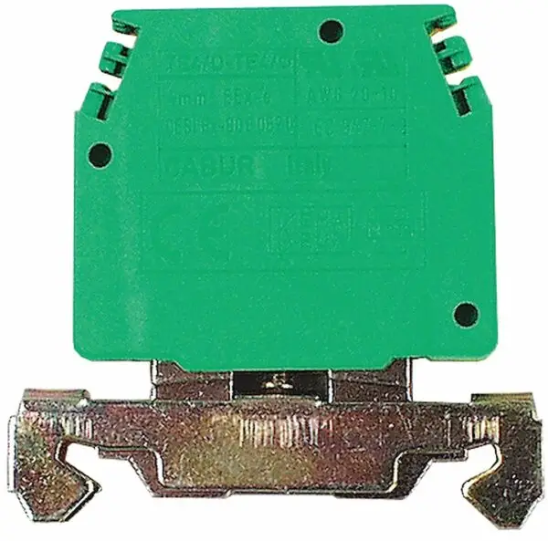 Maadoitusliitin, (keltainen/vihreä), 16,0 mm²