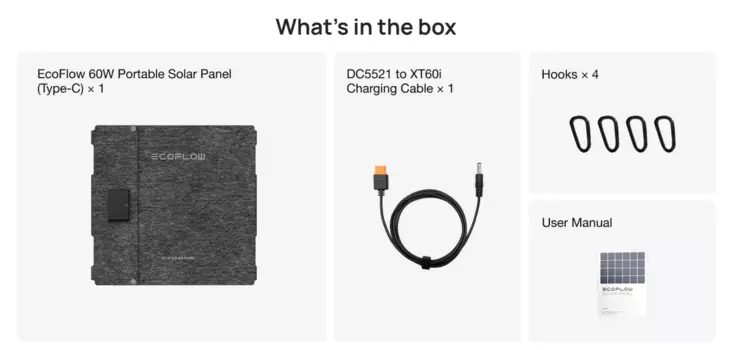 EcoFlow 60W taitettava aurinkopaneeli (Type-C) - Image 4