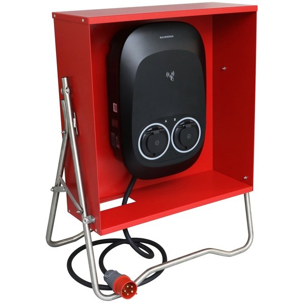 Malmbergs - Työmaalatausasema Evon Bygg, 2x11kW, 32A, pistorasiat, Type 2, IP54